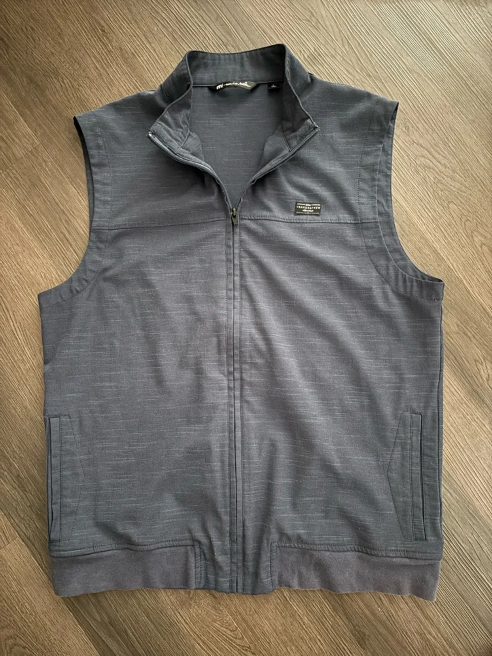 Travis Mathew Navy Blue Zip-Up Vest Golf Sz Large - Picture 1 of 5